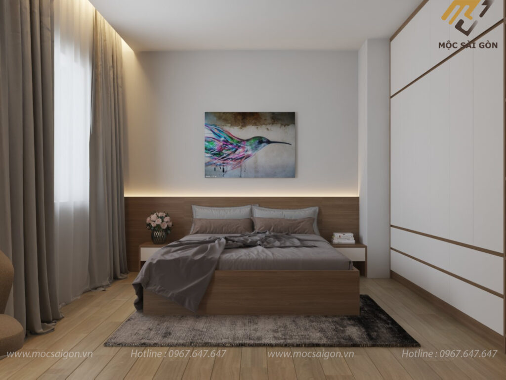 Thiết kế nội thất trọn gói phòng ngủ hiện đại