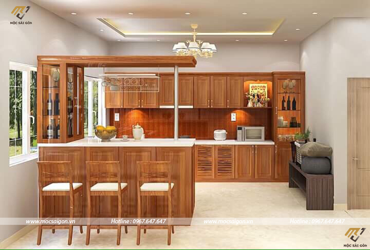 Tủ bếp gỗ tự nhiên tại ninh thuận Tủ bếp gỗ tự nhiên tại ninh thuận